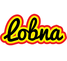 Lobna flaming logo