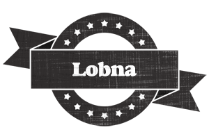 Lobna grunge logo