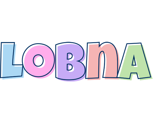 Lobna pastel logo