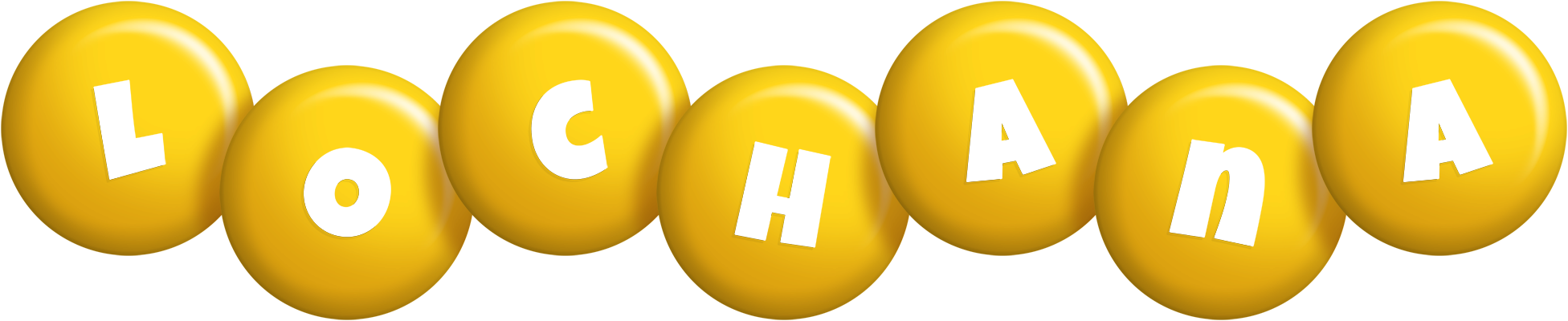 Lochana candy-yellow logo