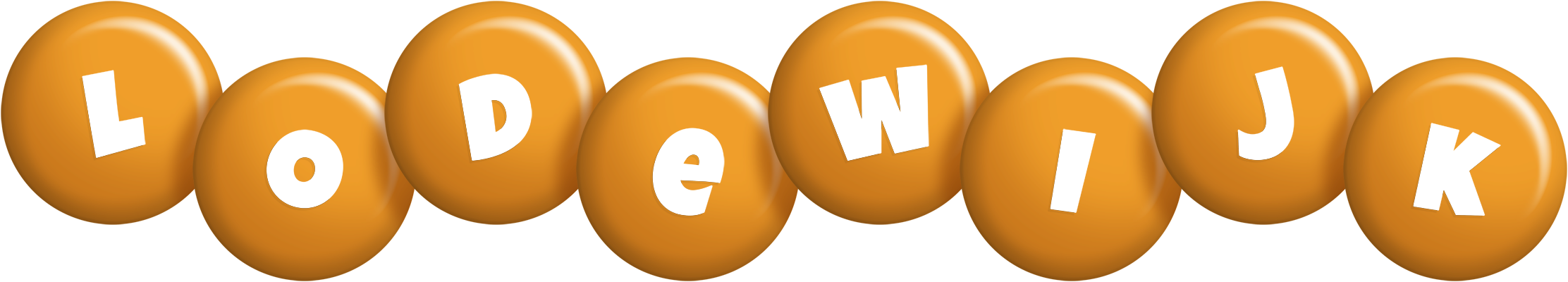 Lodewijk candy-orange logo