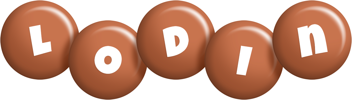 Lodin candy-brown logo