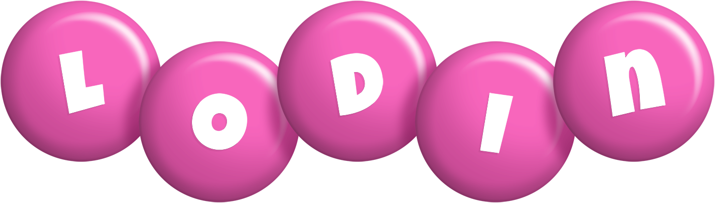 Lodin candy-pink logo