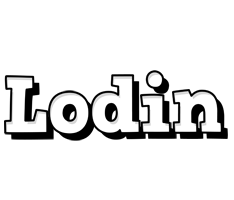 Lodin snowing logo