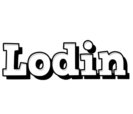 Lodin snowing logo