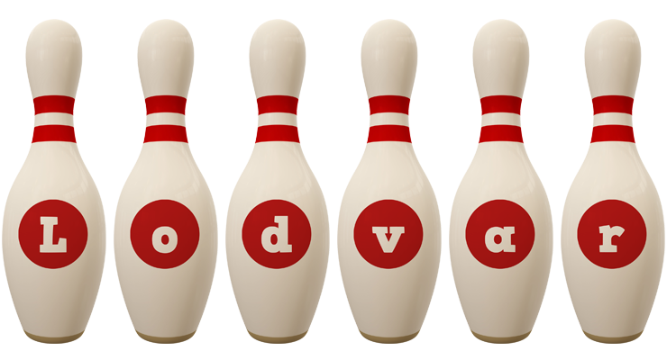 Lodvar bowling-pin logo