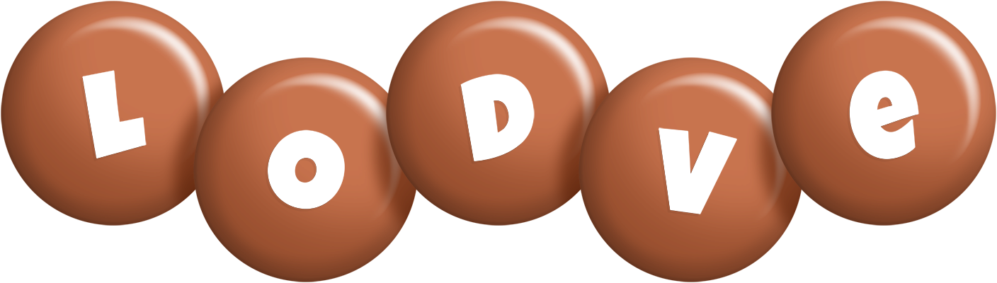 Lodve candy-brown logo