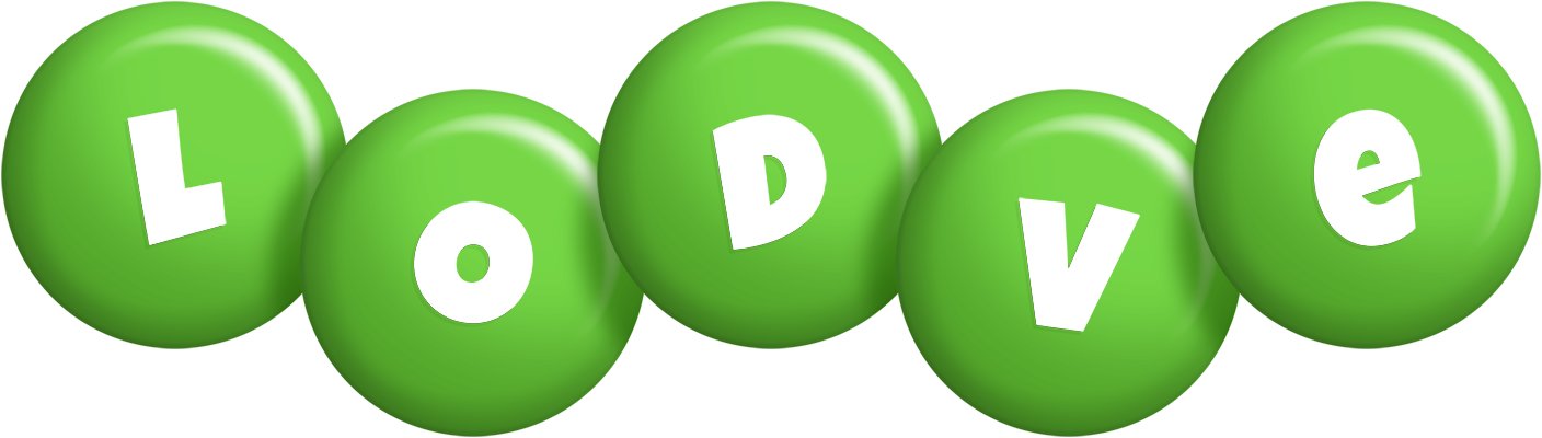 Lodve candy-green logo