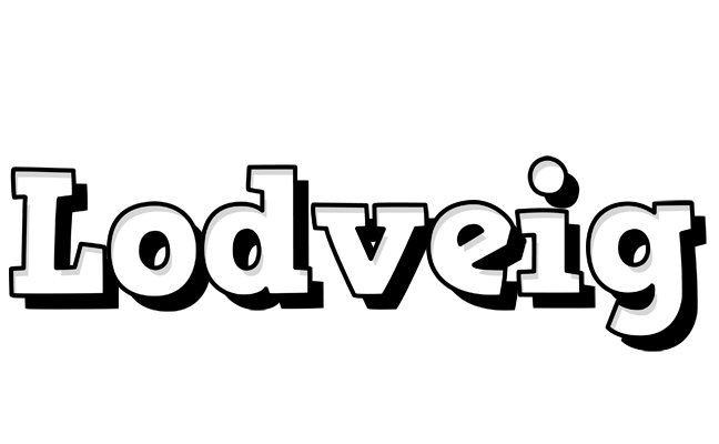 Lodveig snowing logo
