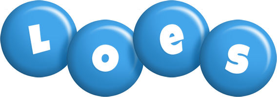 Loes candy-blue logo