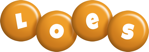 Loes candy-orange logo