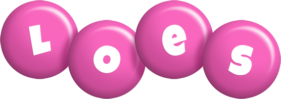 Loes candy-pink logo