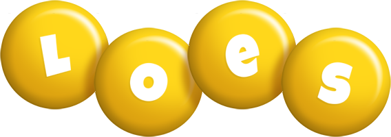 Loes candy-yellow logo