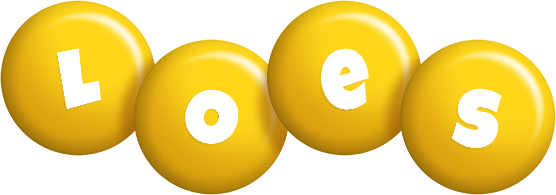 Loes candy-yellow logo
