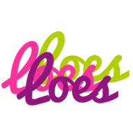 Loes flowers logo