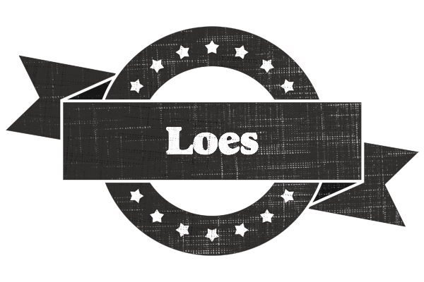 Loes grunge logo