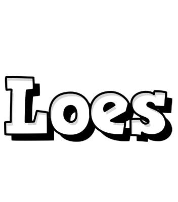Loes snowing logo