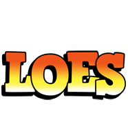 Loes sunset logo