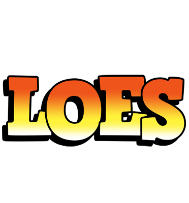 Loes sunset logo