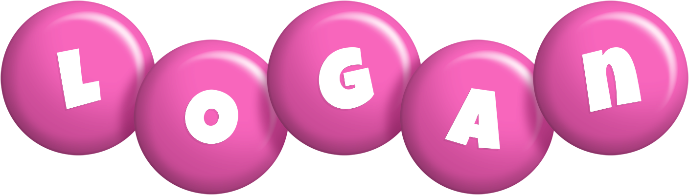 Logan candy-pink logo