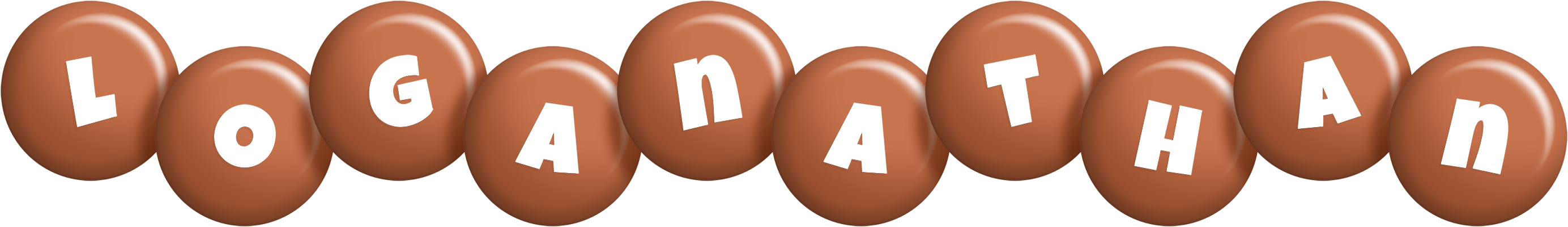 Loganathan candy-brown logo