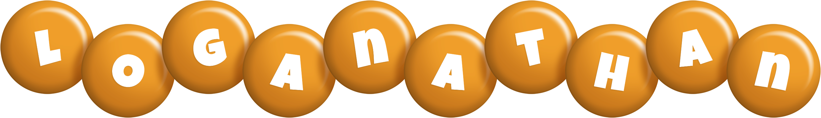 Loganathan candy-orange logo