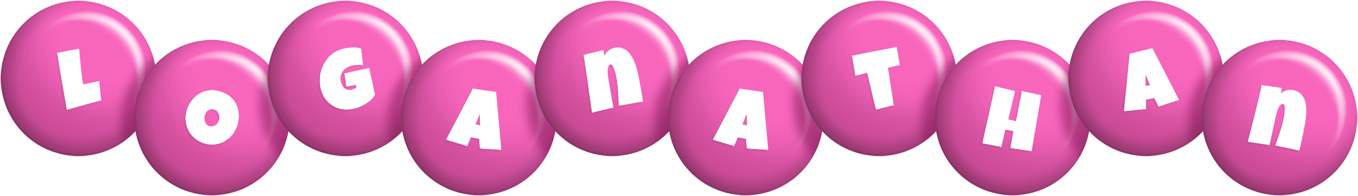 Loganathan candy-pink logo
