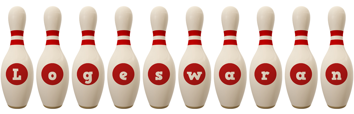 Logeswaran bowling-pin logo
