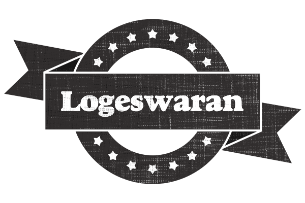 Logeswaran grunge logo