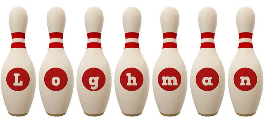 Loghman bowling-pin logo