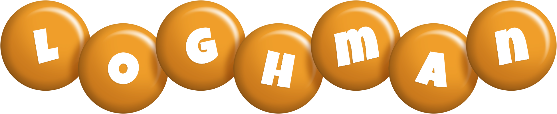 Loghman candy-orange logo