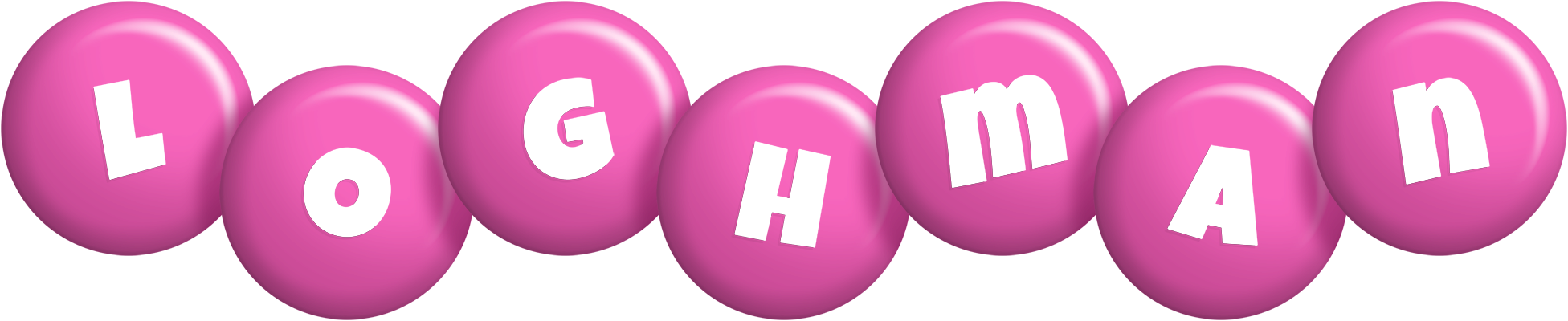 Loghman candy-pink logo