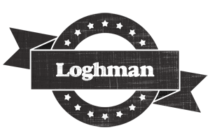 Loghman grunge logo