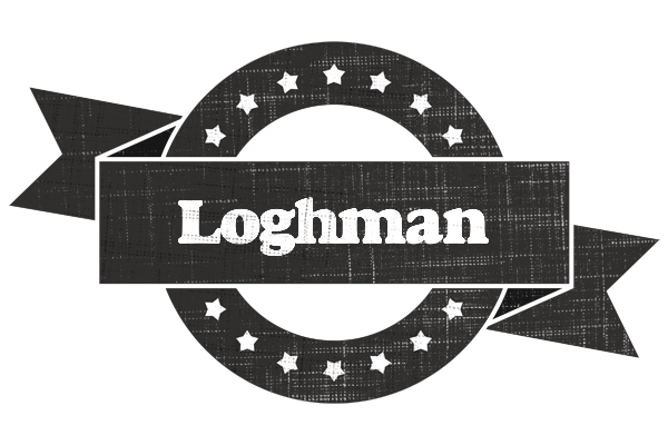 Loghman grunge logo