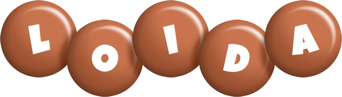 Loida candy-brown logo