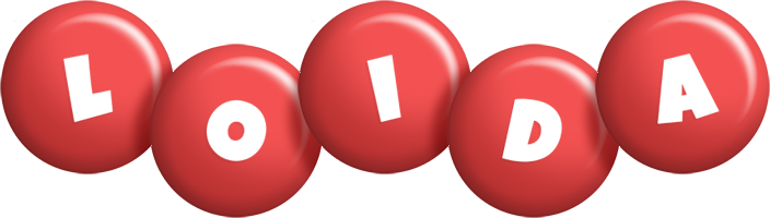 Loida candy-red logo
