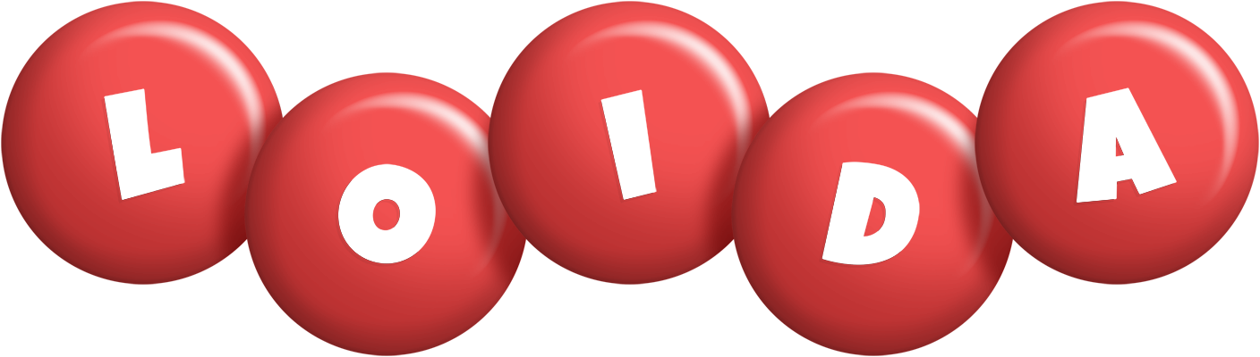 Loida candy-red logo