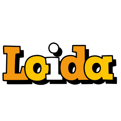Loida cartoon logo