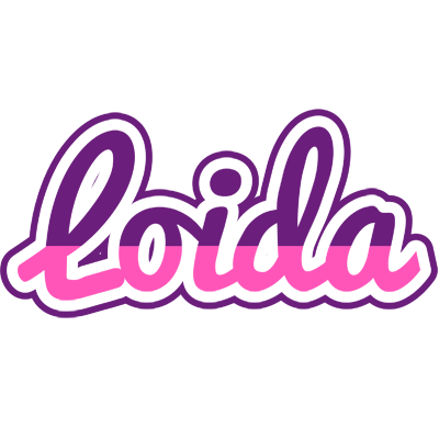Loida cheerful logo