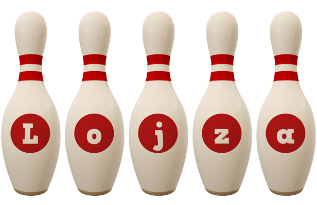 Lojza bowling-pin logo
