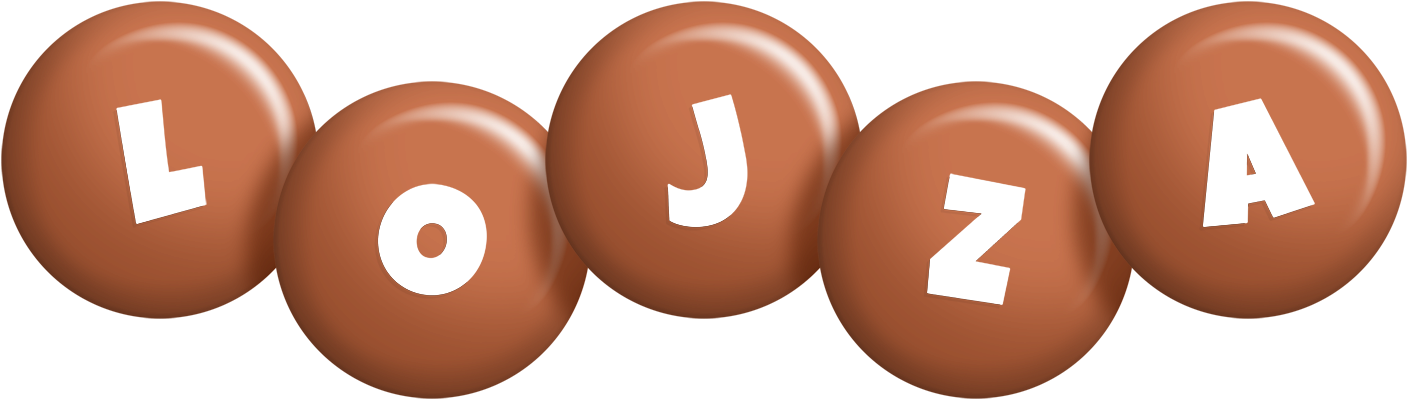 Lojza candy-brown logo