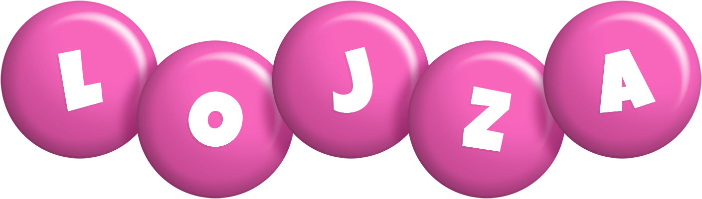 Lojza candy-pink logo
