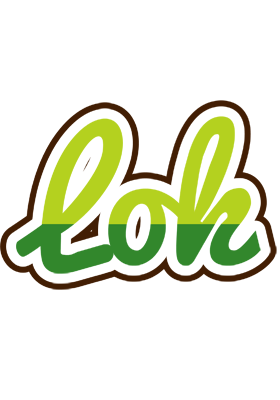 Lok golfing logo