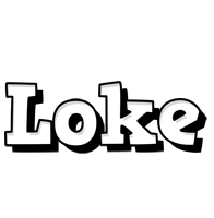 Loke snowing logo