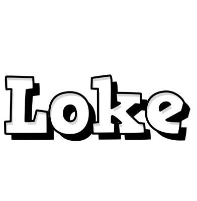 Loke snowing logo