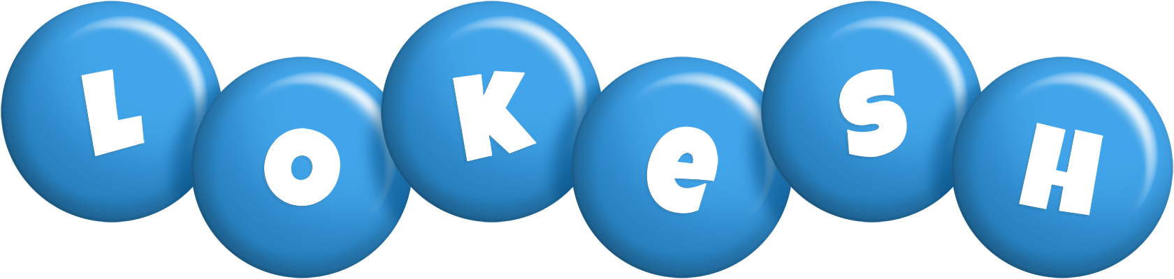 Lokesh candy-blue logo