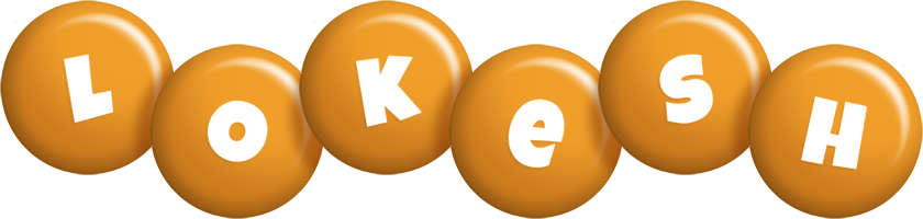 Lokesh candy-orange logo