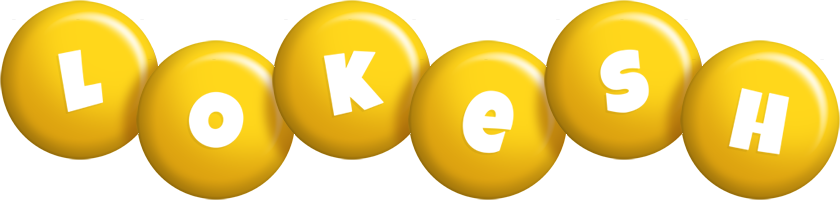 Lokesh candy-yellow logo