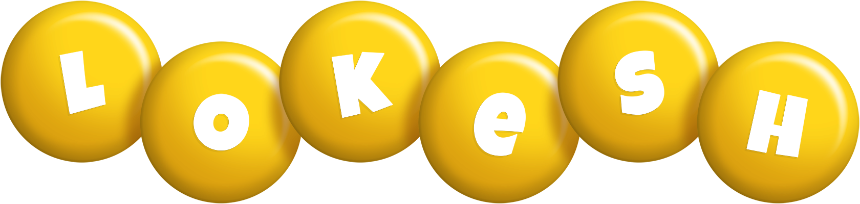 Lokesh candy-yellow logo