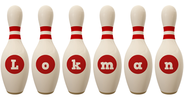 Lokman bowling-pin logo